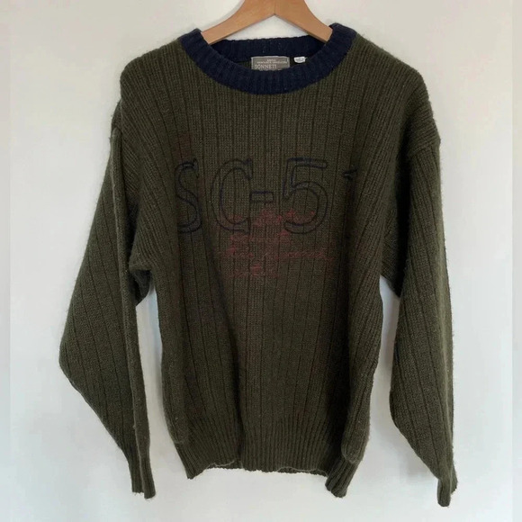 Vintage SC-51 Arctic Expedition Rib Knit Sweater Ice Station SZ 2 Men’s L - Picture 2 of 9